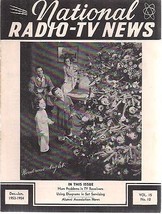 NATIONAL RADIO-TV NEWS December-January 1953/1954 technical newsletter - £7.86 GBP