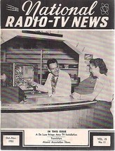 National Radio Tv News October November 1953 Technical Newsletter - £7.86 GBP