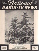 NATIONAL RADIO-TV NEWS December-January 1957/1958 technical newsletter - £7.90 GBP