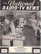 National Radio Tv News June July 1954 Technical Newsletter - £7.86 GBP