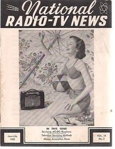 National Radio Tv News June July 1950 Technical Newsletter - £7.83 GBP