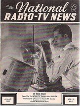 National Radio Tv News June July 1952 Technical Newsletter - £7.82 GBP