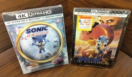 Sonic the Hedgehog 1 + 2 Steelbooks (4K+Blu-ray+Digital) NEW-Free Box Shipping! - £100.57 GBP