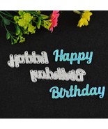 Happy birthday metal die stencil cutting die carbon steel DIY scrapbooking - €4,37 EUR