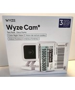 New Wyze Cam v3 Two (2) Pack Color Night Vision Indoor/Outdoor Security ... - £47.64 GBP