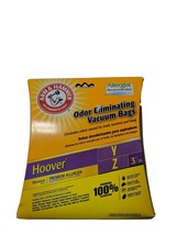2 HOOVER Vacuum Cleaner BAGS Type Y &amp; Z Arm &amp; Hammer Odor Eliminating Ba... - $14.95
