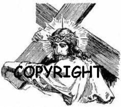 Jesus Carrying Cross New Release Mounted Rubber Stamp - $7.45