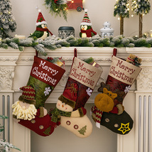 2pcs Candy Gift Bag Christmas Stocking for Decorations Nostalgic Ornaments - £21.55 GBP