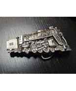 Bergamot Brass Works Belt Buckle Vintage 70s Steam Engine Locomotive Tra... - $36.46