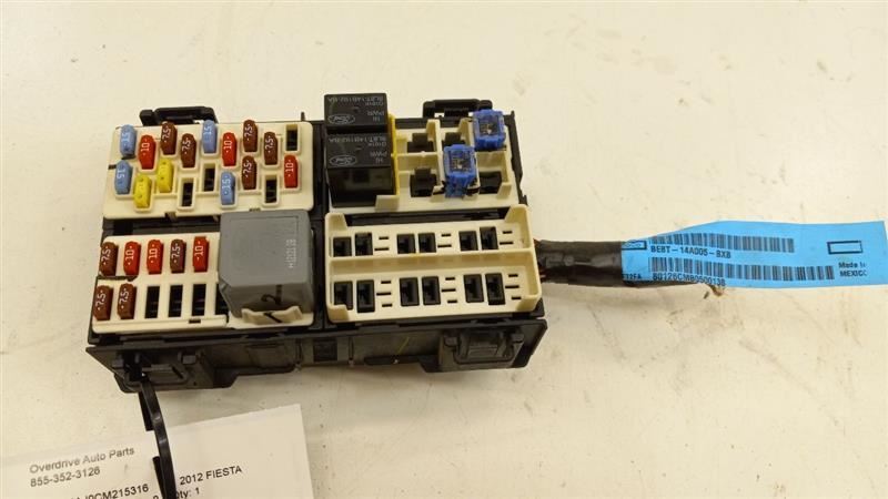Ford Fiesta Cabin Fuse Box Interior Inner Under Dash 2011 2012 2013 2014... - $49.79