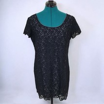 Aritzia Talula Black Lace Dress with Gray Underlay - Size Large - £39.08 GBP