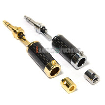 ACROLINK Rhodium/Gold BF-3.5L 3.5mm Male Carbon Straight Adapter for diy - $12.00