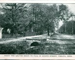 Vtg Postcard - When the Leaves Begin To Fall in Scioto Street Urbana Ohi... - £7.70 GBP