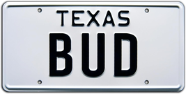 Urban Cowboy | Bud | Metal Stamped License Plate - £24.12 GBP