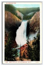 Great Falls Yellowstone National Park WY UNP Haynes WB Postcard W20 - £1.51 GBP