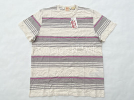 Levis Vintage LVC Casuals 1960 Men XXL Beige/ Grey/ Purple Stripe Pocket... - £63.94 GBP