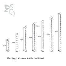 13pcs lot stainless steel nostril piercing set for women girl silver plated double nose thumb200