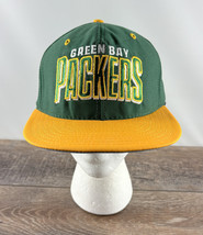 Green Bay Packers Snapback Baseball Hat - AJD - Green Yellow Vintage - £23.35 GBP