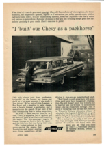 1959 Chevrolet Vintage Print Ad Station Wagon Family Powerglide Positraction - $7.42