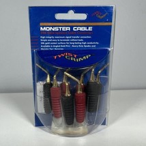 Monster Cable Twist-on Angled Gold Pins Gold Pins Regular AGPT-RH Discontinued - £19.77 GBP