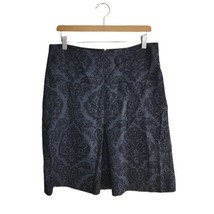 Ann Taylor | Black Gray Brocade Textured Skirt, Womens Size 10 - £19.27 GBP