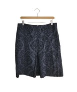 Ann Taylor | Black Gray Brocade Textured Skirt, Womens Size 10 - £19.31 GBP