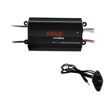 Pyle Auto 4-Channel Marine Amplifier - 200 Watt RMS 4 OHM Full Range Stereo with - £85.25 GBP