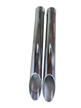 Harley Davidson Exhaust Pipes Slash Cut Chrome Slip on Tips 16&quot; - €69,40 EUR