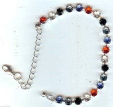 MEA Original, Holiday Bracelet/W Multi. Color Swarovski Crystals,   D1 - £32.20 GBP