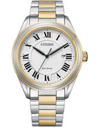 Citizen Eco-drive Arezzo 40mm Two Tone Steel Case Two Tone Steel Band Wh... - $212.50