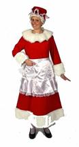 The Costume Center 3 Piece Regal Red Velvet Mrs. Claus Dress with White Trim  S - £201.06 GBP