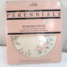 Vintage PFALTZGRAFF Tea Rose Reston LLoyd Perennials Burner Cover small 8" - $19.00