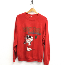 Vintage Snoopy Mistletoe Madness Christmas Holiday Sweatshirt XXL 2X - £60.84 GBP