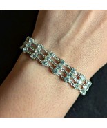 3 Row Crystal Rhinestone Diamond-Like Gemstone Clasp Bracelet Quiet Luxury - €17,97 EUR