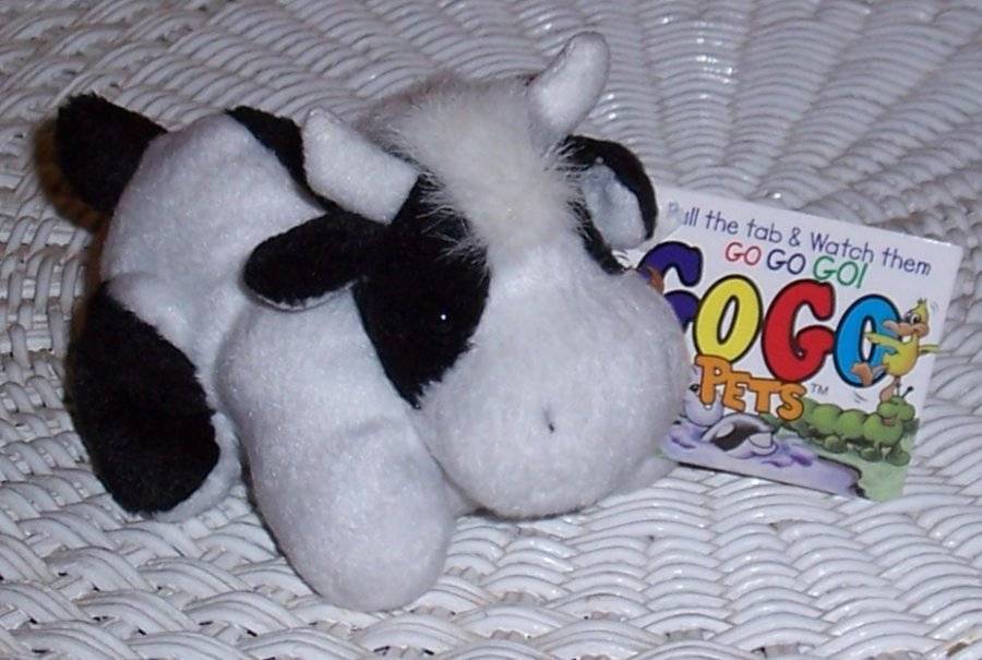 Ganz Go Go Pets Black & White "Moos" Cow 4-1/2" Wiggles & Shakes *SALE* - $5.69
