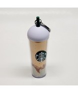 Starbucks 2025 Cold Cup Frappuccino Keychain Hang Tag Starbucks Tan Gold - $21.08 CAD