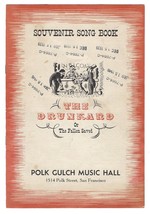 Vintage The Drunkard Song Book San Francisco Polk Street Program Advertising Ad - £15.57 GBP
