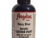 Angelus Navy Blue Acrylic Leather Paint for Shoe Boots Bags Art 4 Oz New - $12.82