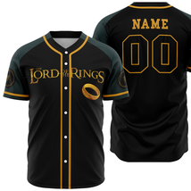 Custom Baseball Jersey Lord of the Rings Unisex Shirt Birthday Gift Kids Adults - £23.58 GBP+