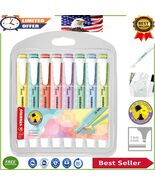 Portable Assorted Color Highlighter Set - 8 Swing Cool Pastels with Clip... - $43.35 CAD
