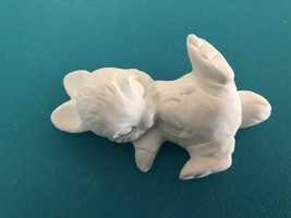 D3 - Small Laying Bunny Ceramic Bisque Ready to Paint, Unpainted, You Pa... - $1.50
