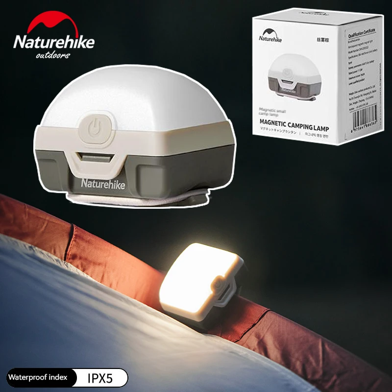Naturehike Lamp Mini Magnet Light Waterproof Lantern Outdoor Camping Travel - £17.09 GBP+