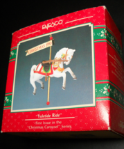 Enesco Ornament Treasury of Christmas Carousel Yuletime Ride 1990 Original Box - £9.58 GBP