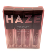 HUDA Beauty Liquid Matte 4 Minis HAZE &quot;100 % Authentic&quot; Discontinued RAR... - $49.41
