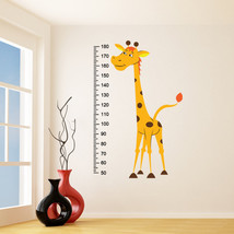 Vinyl Wall Decal Giraffe / Baby Growth Height Chart Measurement Ruler Sticker /  - £34.47 GBP
