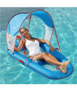 Aqua Ultimate Sunshade Recliner Ultra-Comfortable Mesh Covered Pool Loun... - $35.99