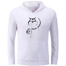 Tribal Owl Cute Funny Print Sweatshirt Unisex Hoodies Graphic Hoody Hooded Tops - £19.66 GBP