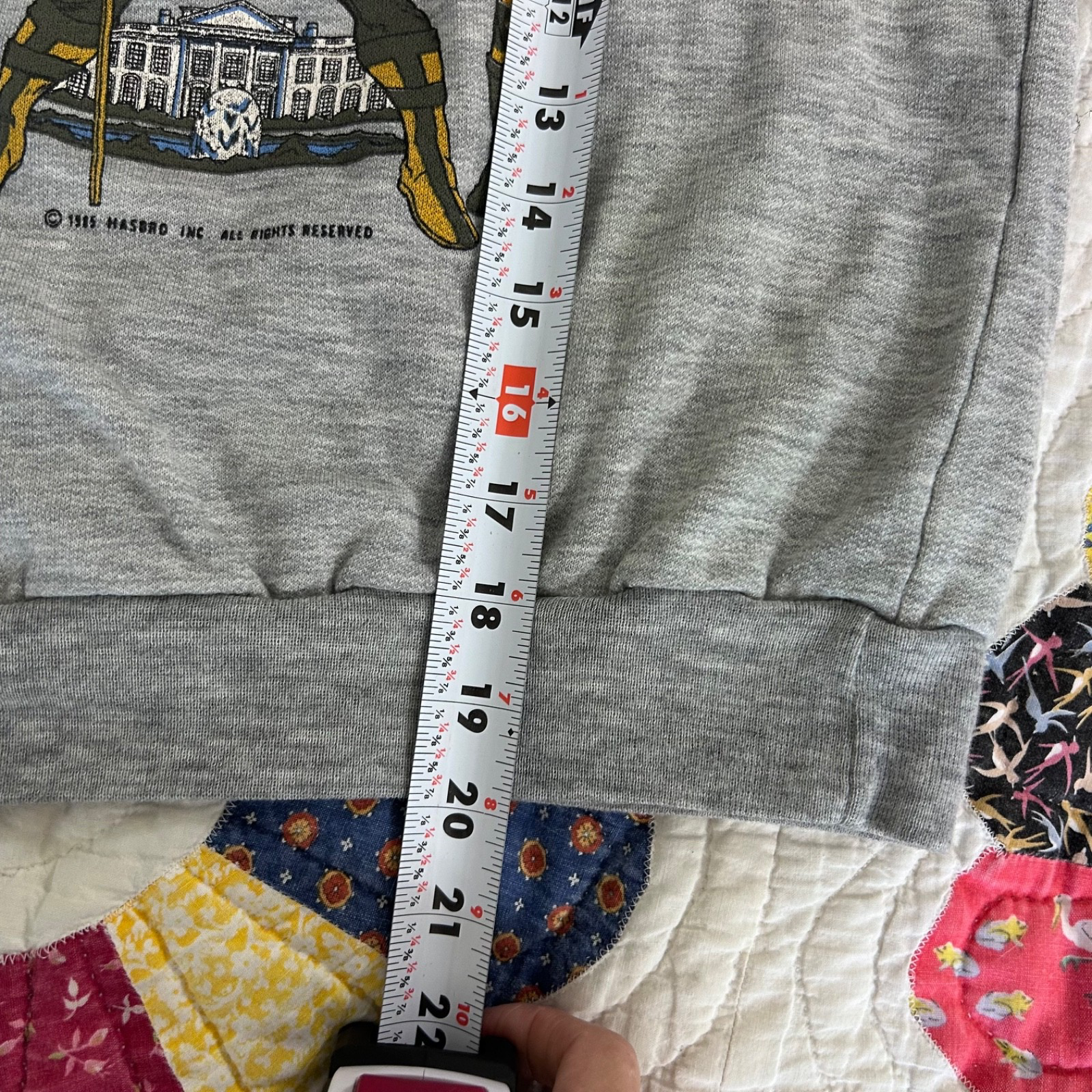 Vtg 1985 G.I Joe Military Hasbro crewneck flag Whitehouse Hasbro kids youth 8 Item image 5