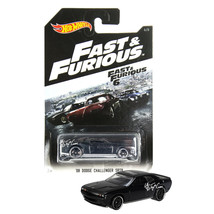 2016 Hw Fast &amp; Furious 6 1:64 Die Cast Car 6/8 Black &#39;08 Dodge Challenger SRT8 - £19.97 GBP