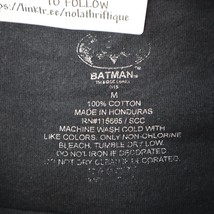 Batman Shirt Mens M Black Comics Super hero Short Sleeve Crew Neck Cotton Tee - £15.46 GBP